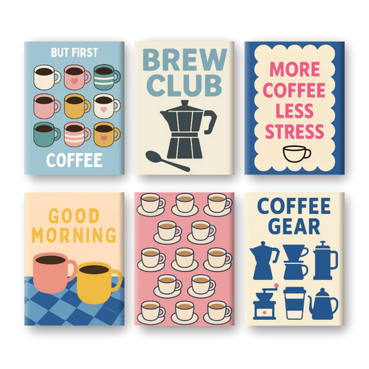 "Brew Club" – Paint by Numbers Set of 6 Mini Canvases - the 6 mini canvases