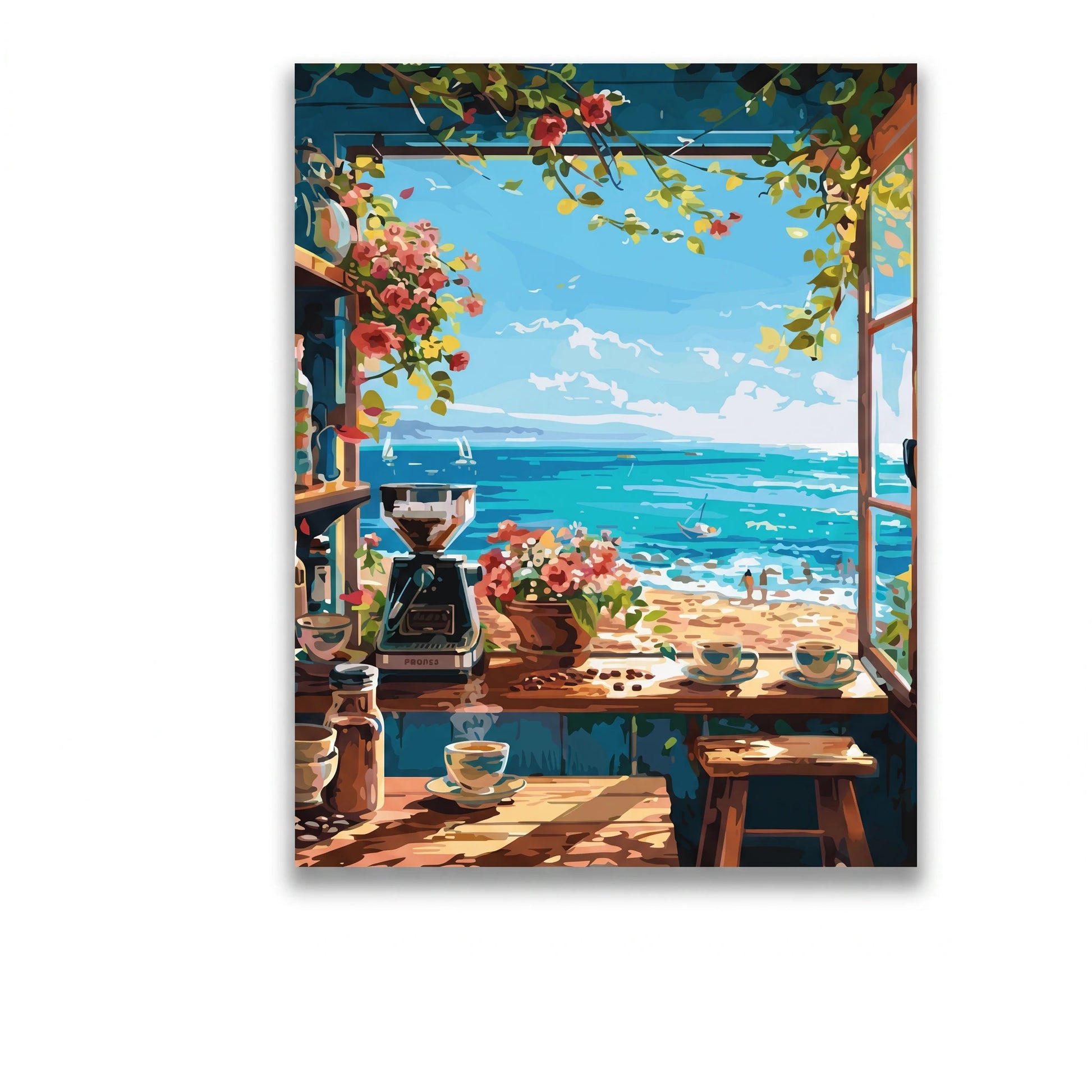 Café face à la mer