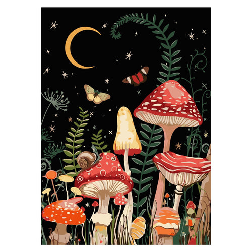 Champignons au clair de lune — motif