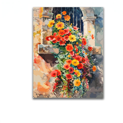 Coquelicots sur la pierre