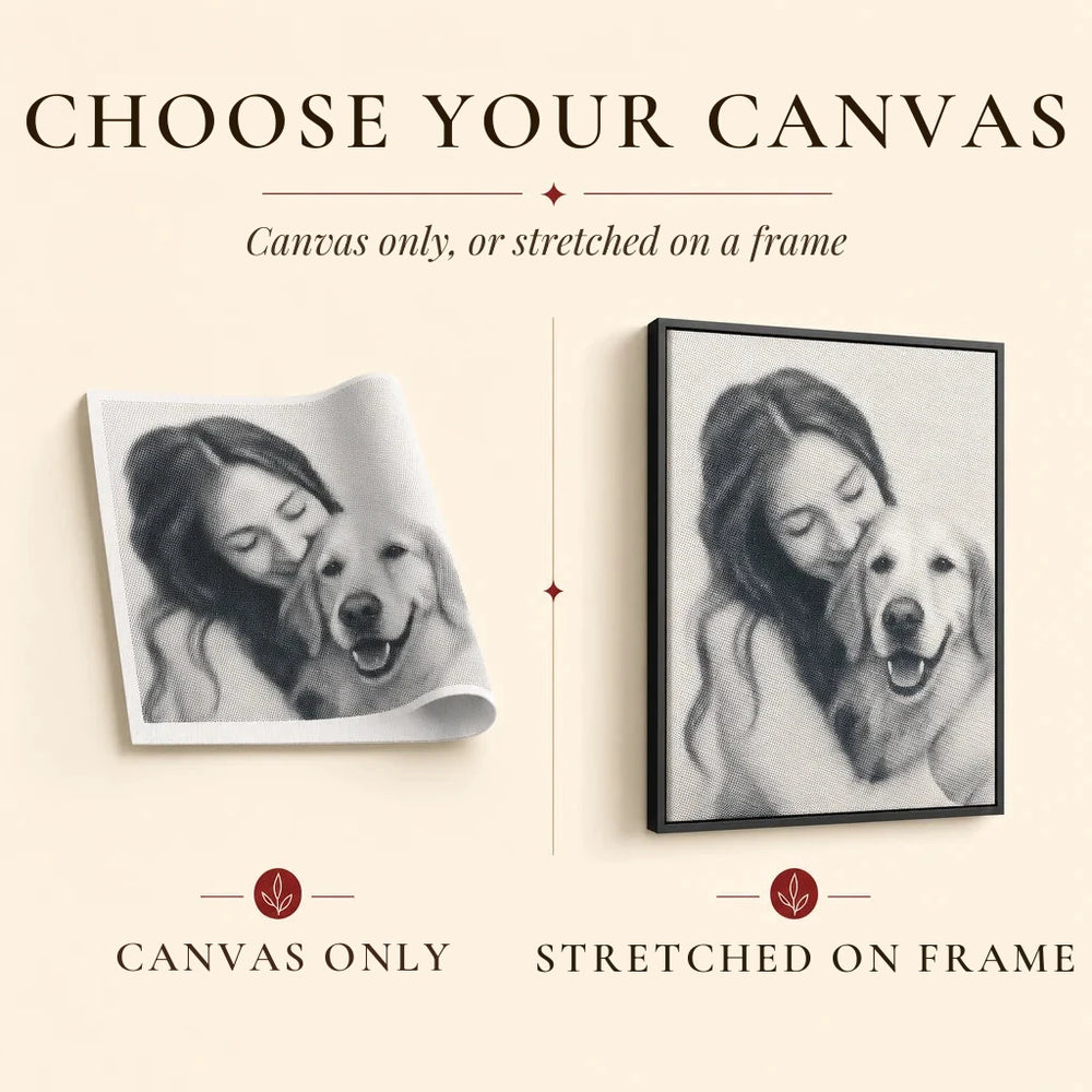 Custom Dot Painting — Your Photo as a Dot-Art Canvas