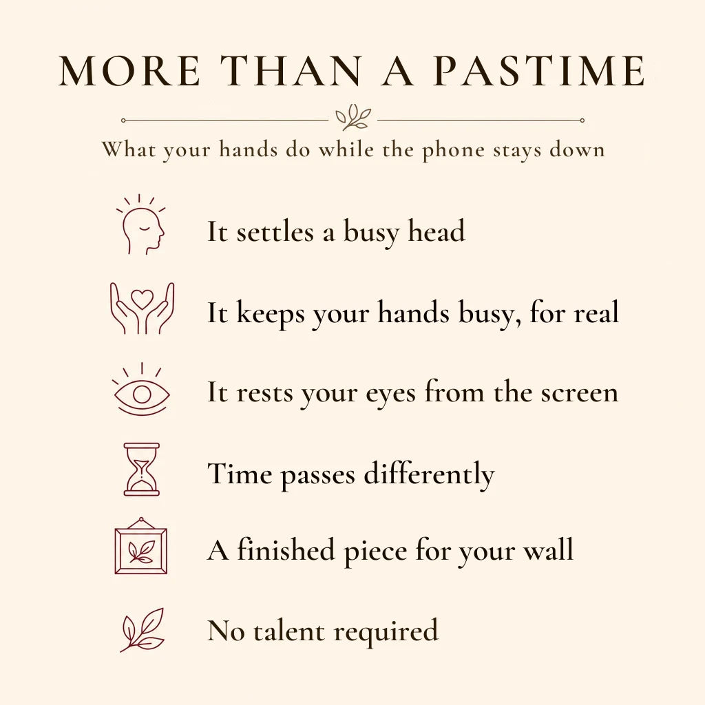 More than a pastime — what your hands do while the phone stays down