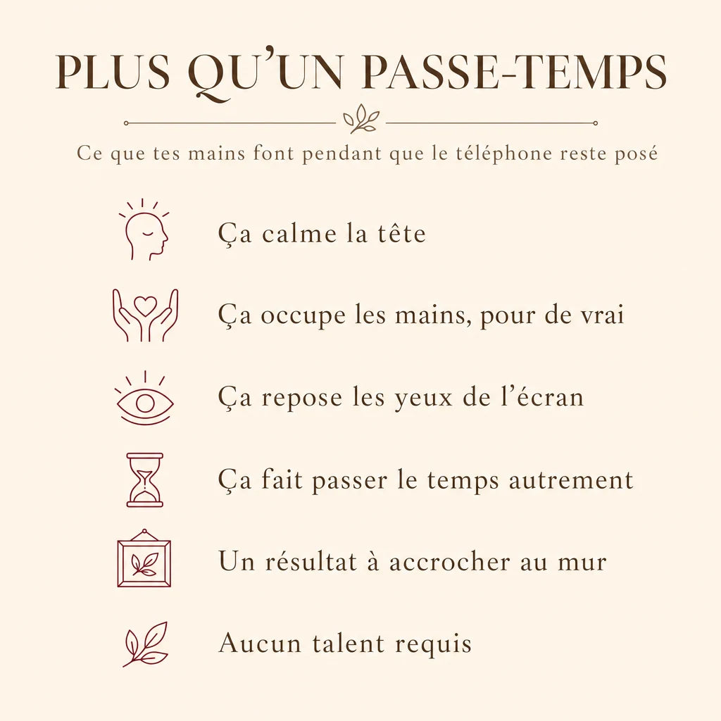 Plus qu'un passe-temps : les bénéfices du dot painting
