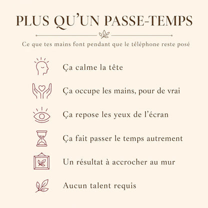 Plus qu'un passe-temps : les bénéfices du dot painting