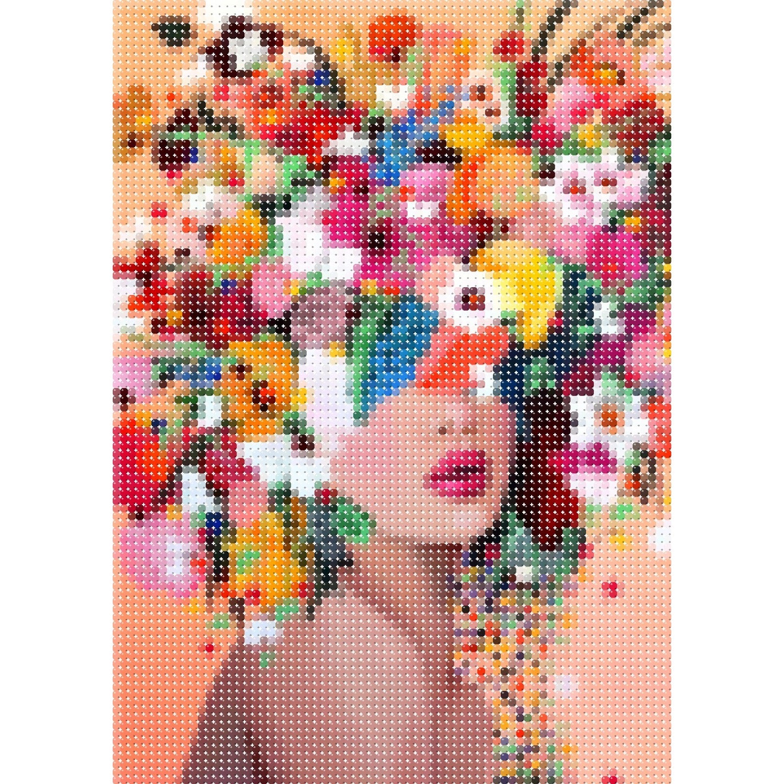 Femme aux fleurs