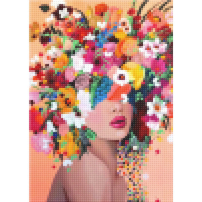 Femme aux fleurs