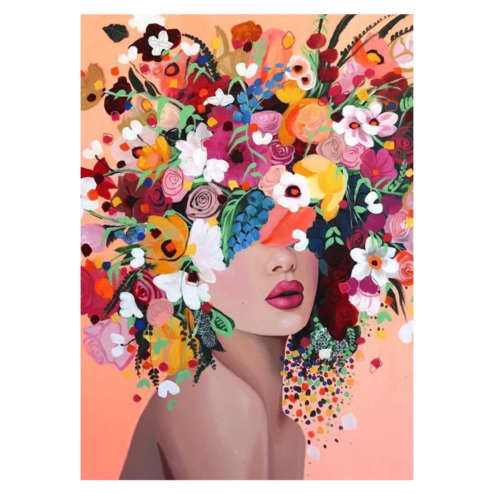 Femme aux fleurs