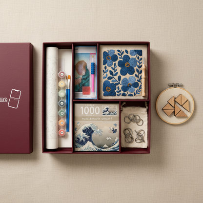 Flat lay des 5 activites