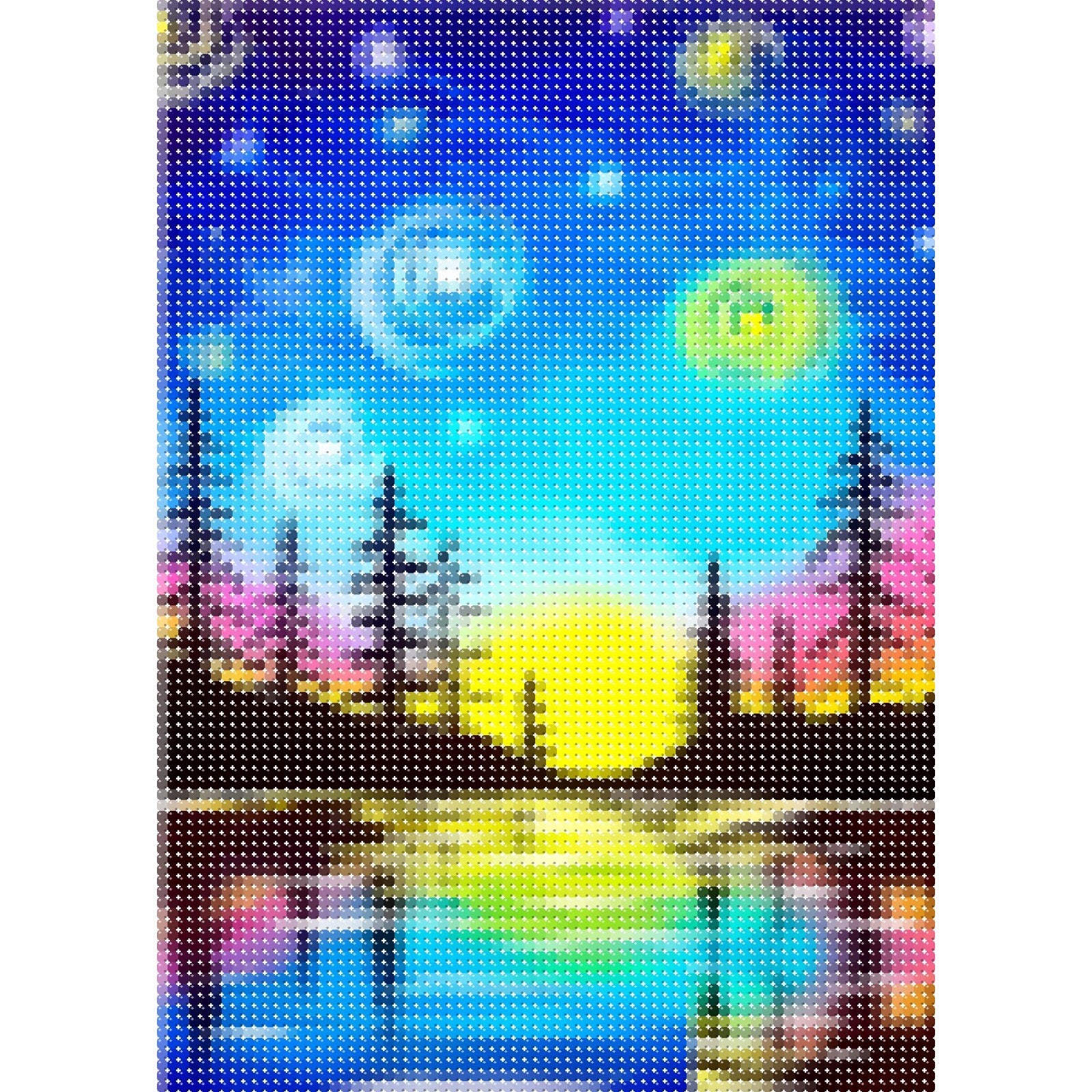 Lac au crépuscule