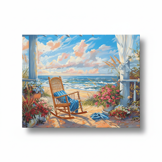 Seaside Porch paint by numbers