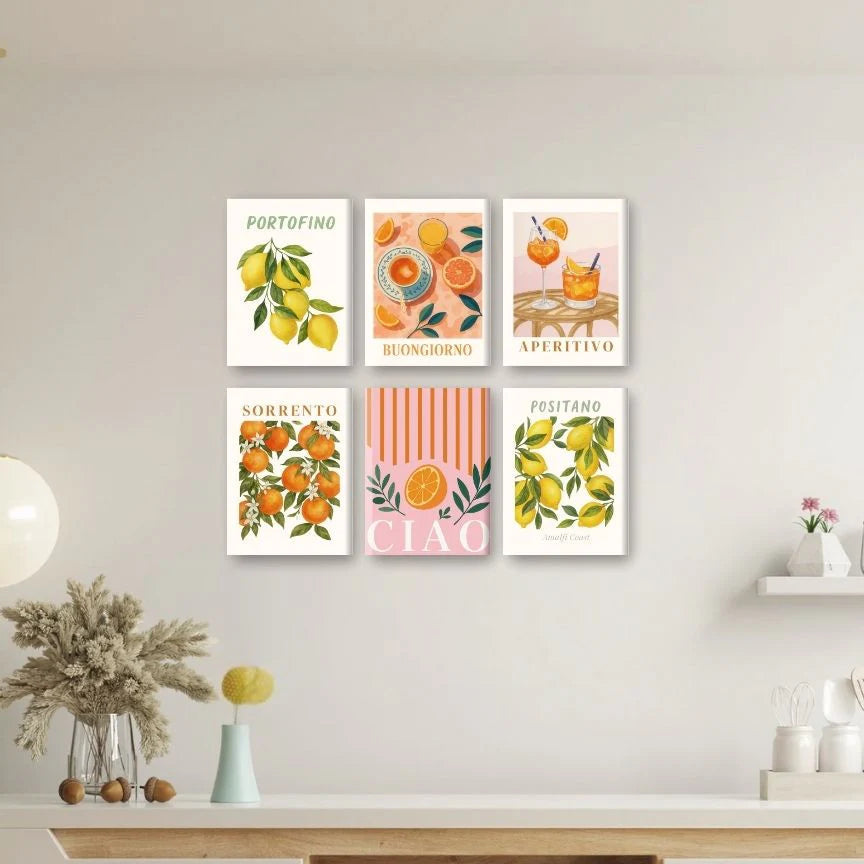 Amalfi Lemons set on a wall