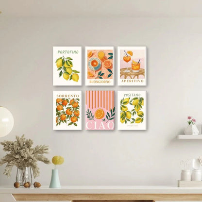 Amalfi Lemons set on a wall