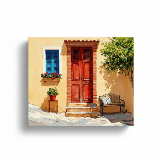 Mediterranean Doorway paint by numbers